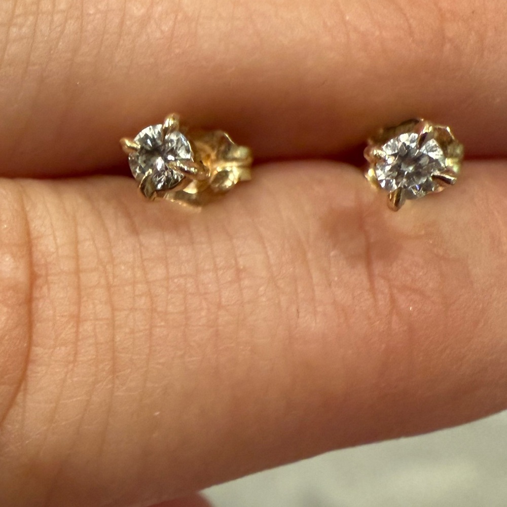 Catbird Angel Hair Sparkler Diamond Studs (Pair)